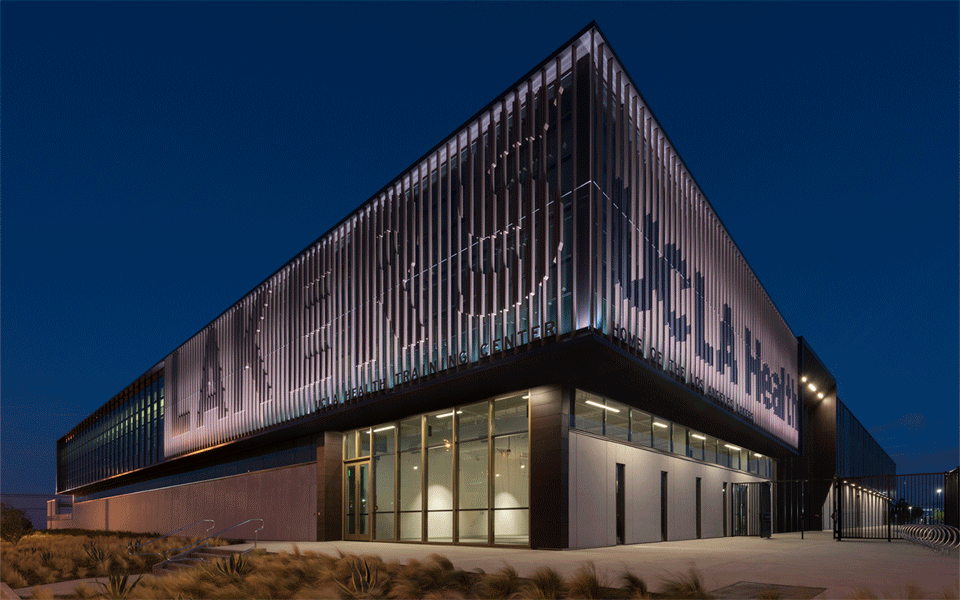 Exterior of The UCLA Health Training Center 