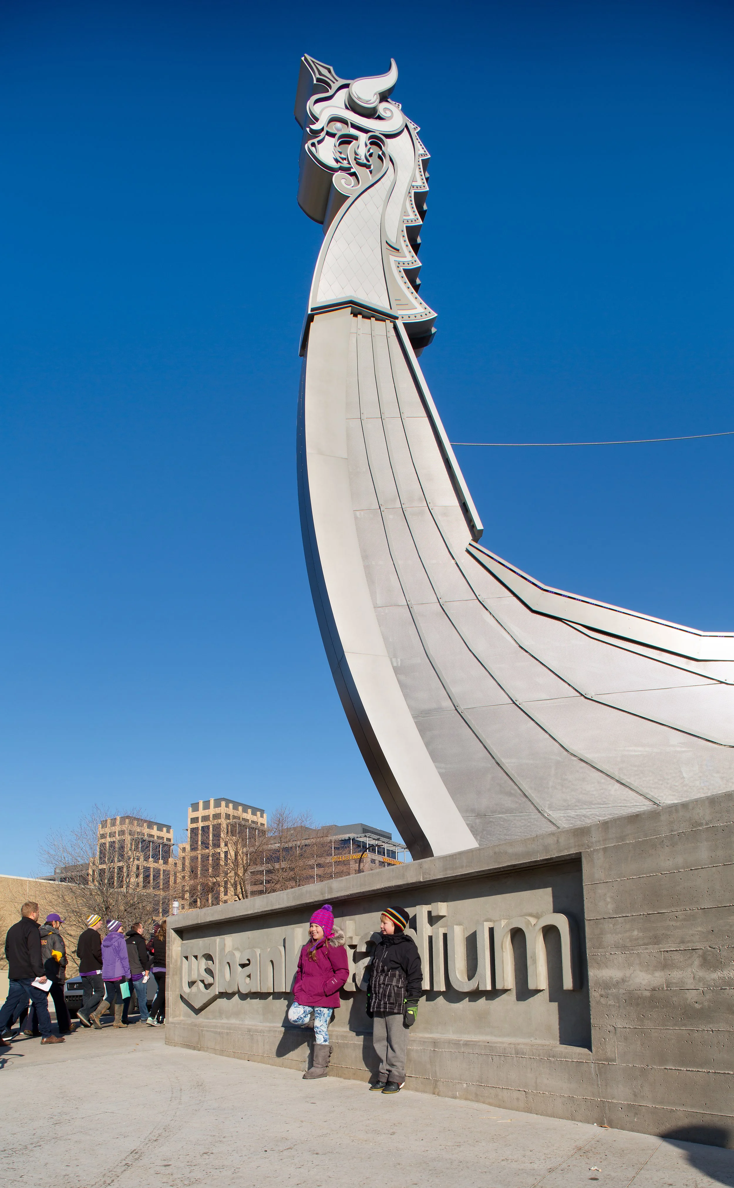 People standing near the VIKING LEGACY SHIP