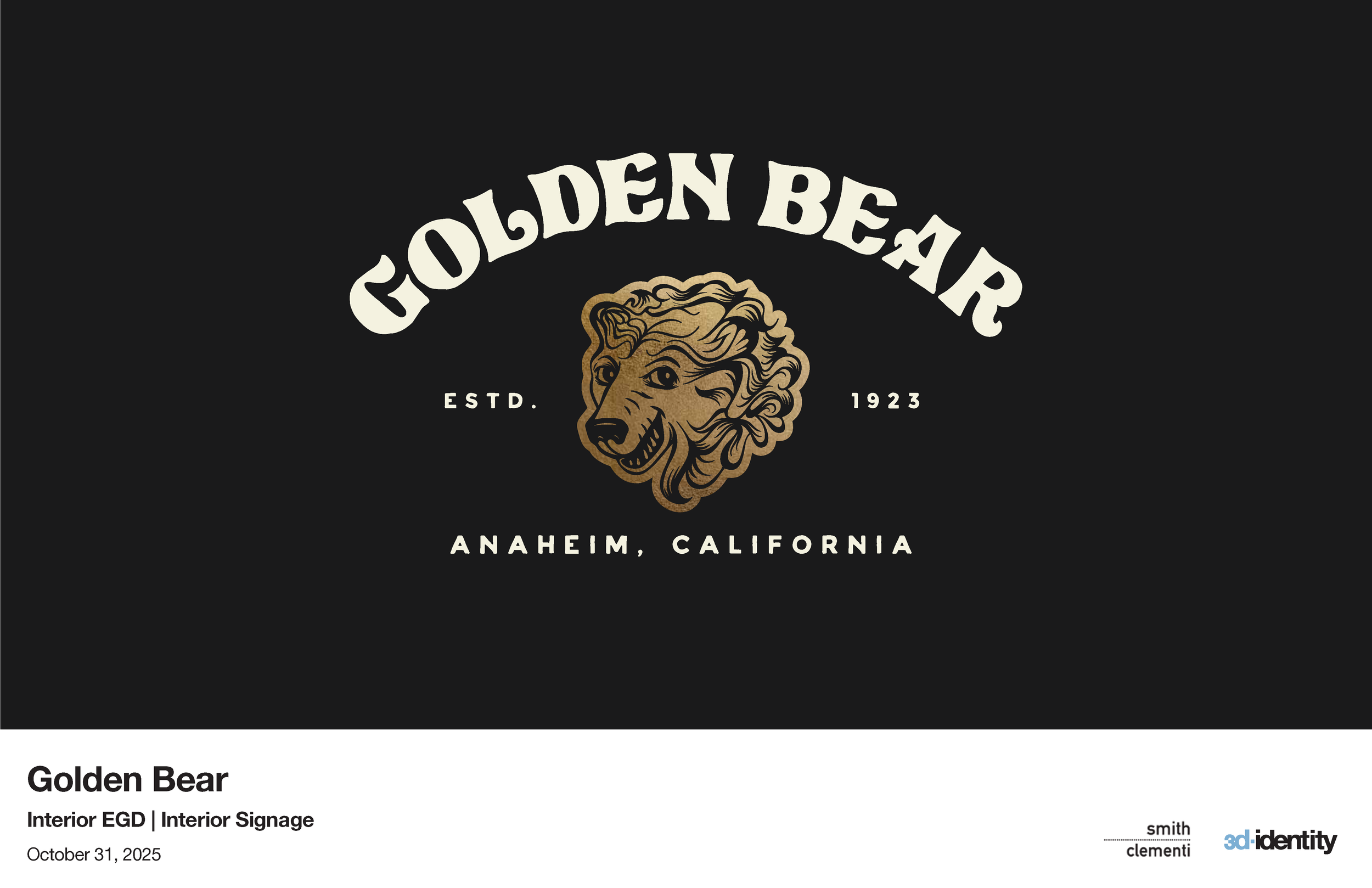 Design plans for the 'GOLDEN BEAR' 