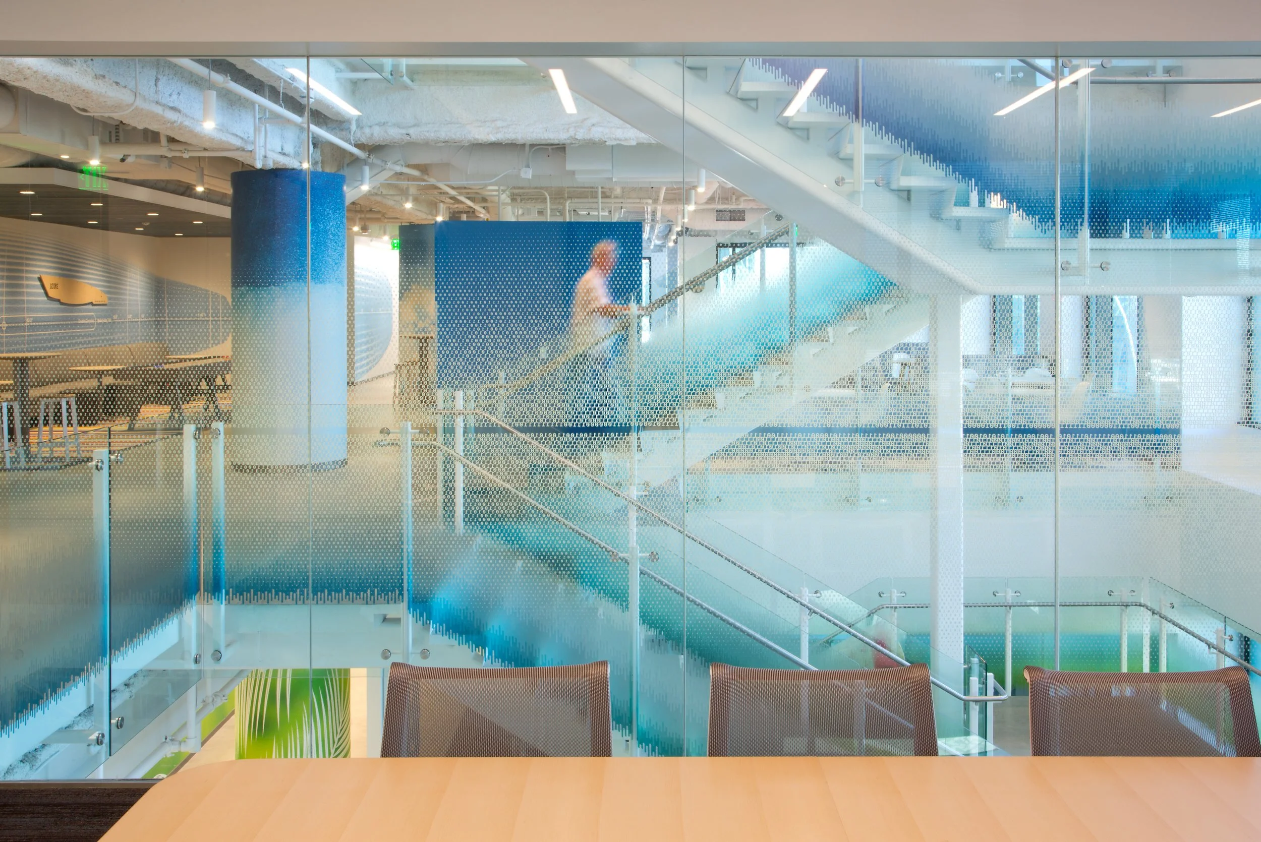 Interior view of an offices at Oracle’s Santa Monica headquarters