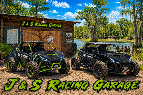 J & S Racing Garage Graphic T-shirt