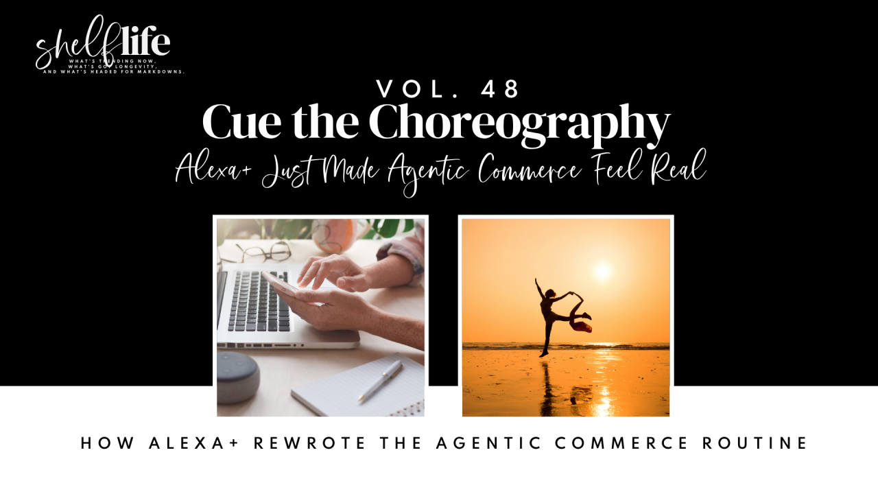 Shelf Life | Vol. 48 — Cue the Choreography: Alexa+ Just Made Agentic Commerce Feel Real