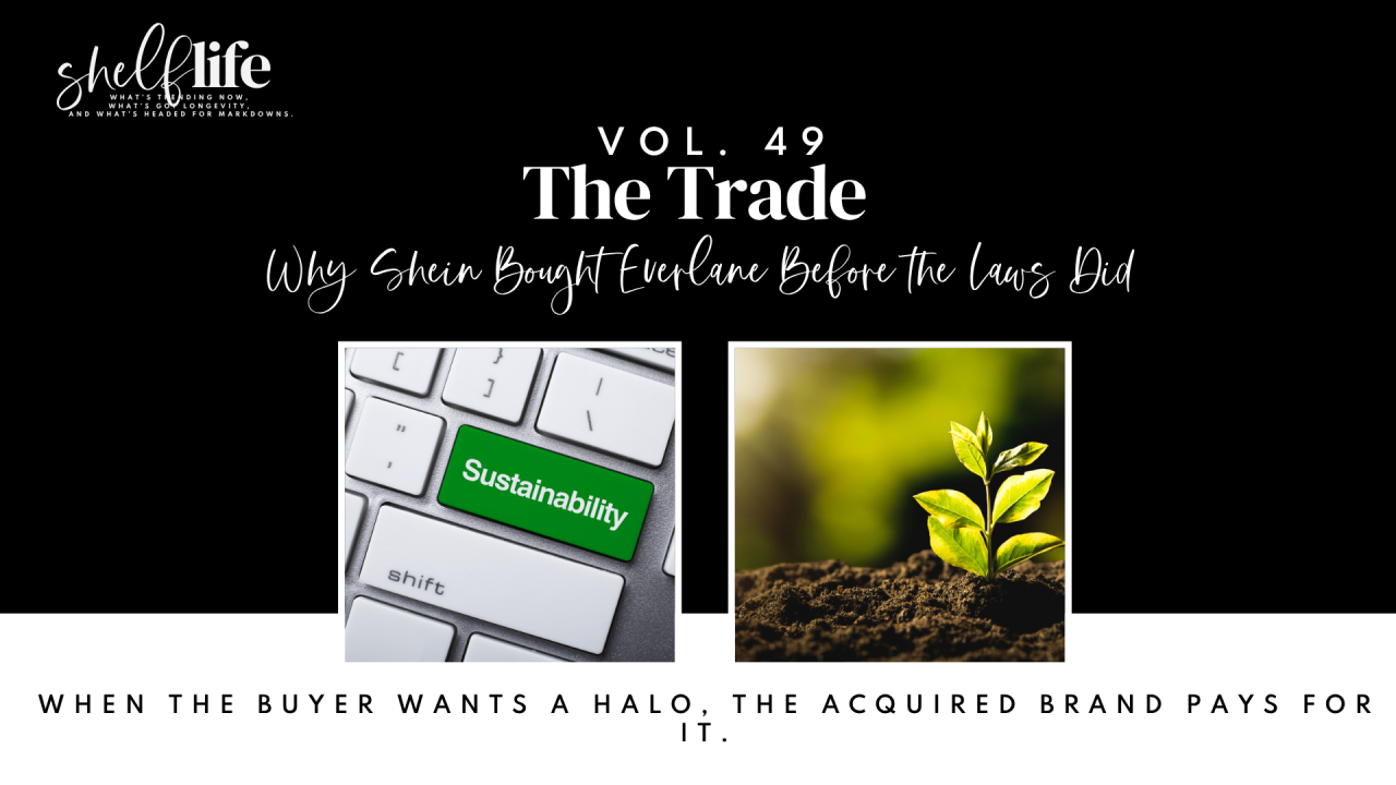 Shelf Life | Vol. 49 — The Trade: Why Shein Bought Everlane Before the Laws Did
