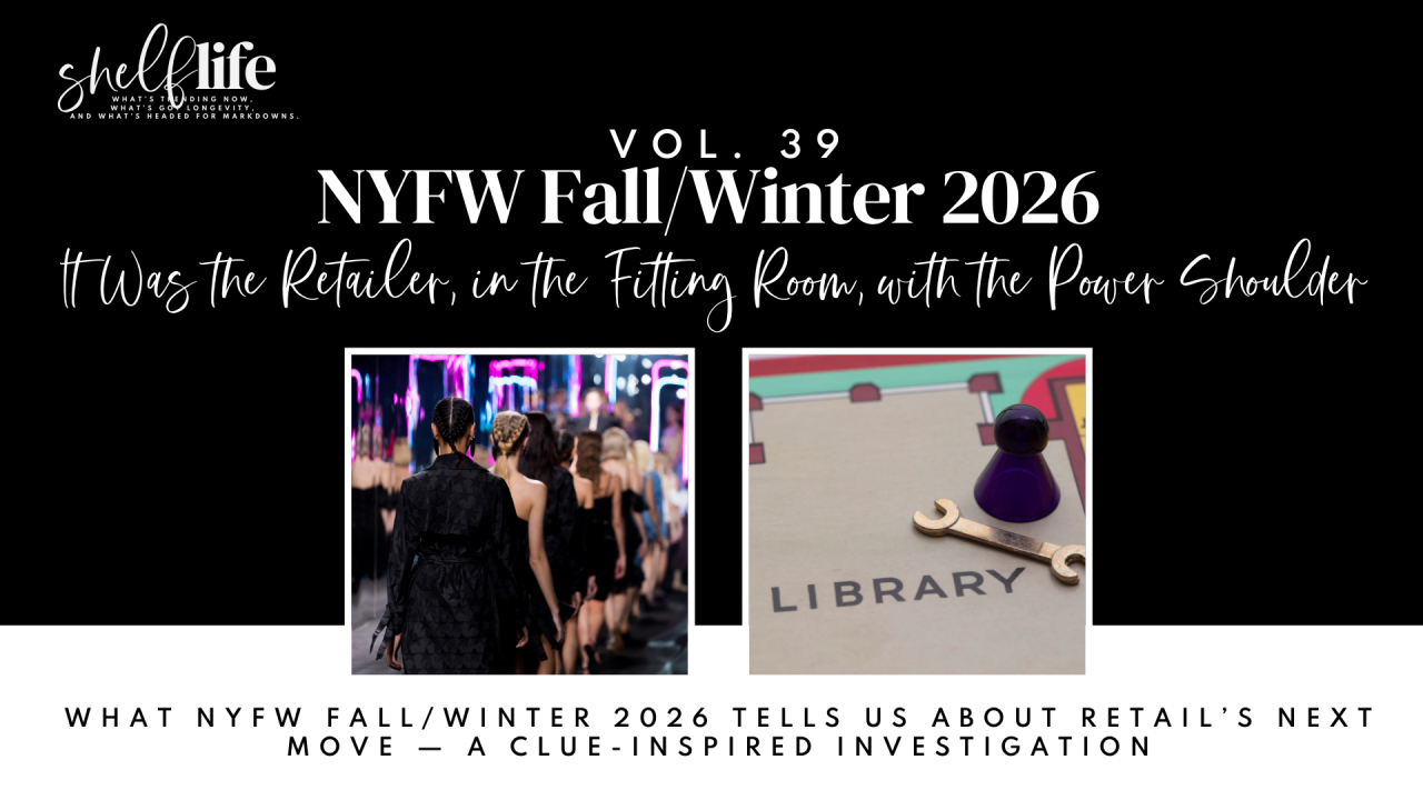 Shelf Life | Vol. 39 – New York Fashion Week Fall/Winter 2026: It Was the Retailer, in the Fitting Room, with the Power Shoulder