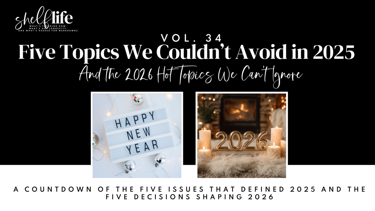 Shelf Life | Vol. 34 – Five Topics We Couldn’t Avoid in 2025 and the 2026 Hot Topics We Can’t Ignore