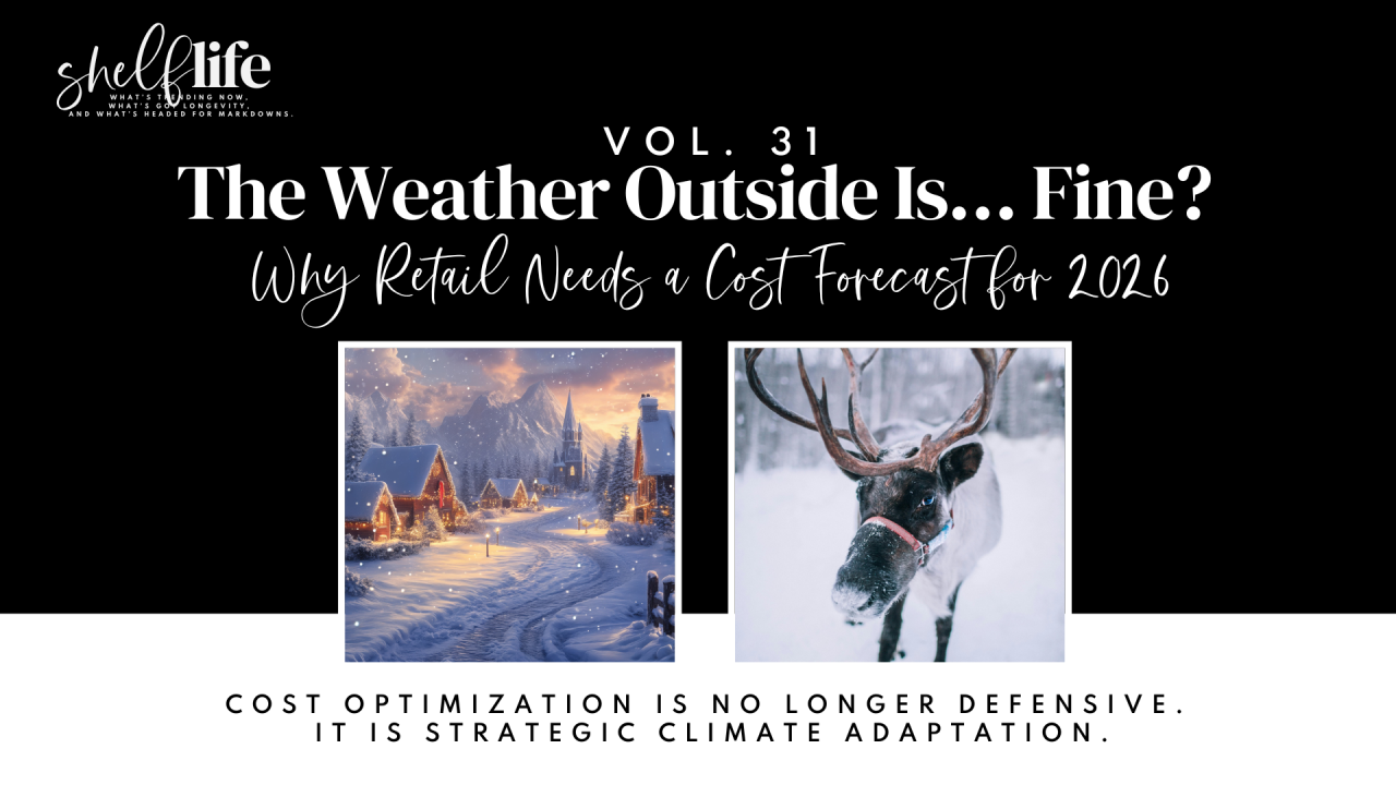 Shelf Life | Vol. 31 – The Weather Outside Is… Fine?: Why Retail Needs a Cost Forecast for 2026