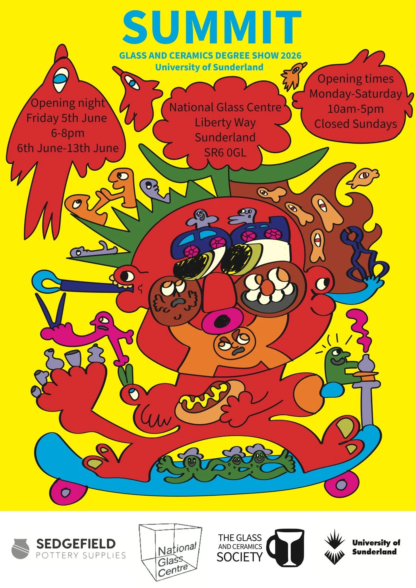 Degree shoe poster for glass and ceramics