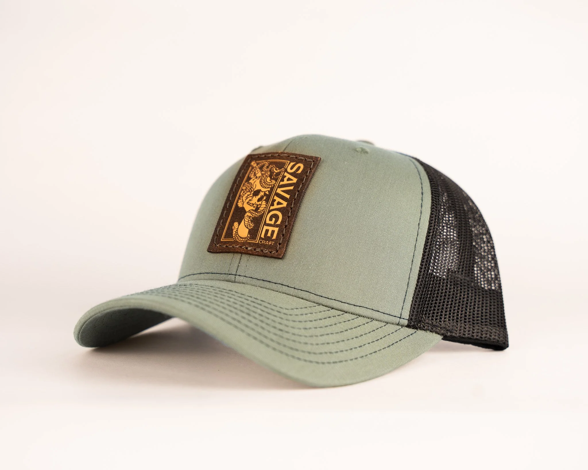 LODEN/BLACK RICHARDSON 112 LEATHER PATCH LOGO