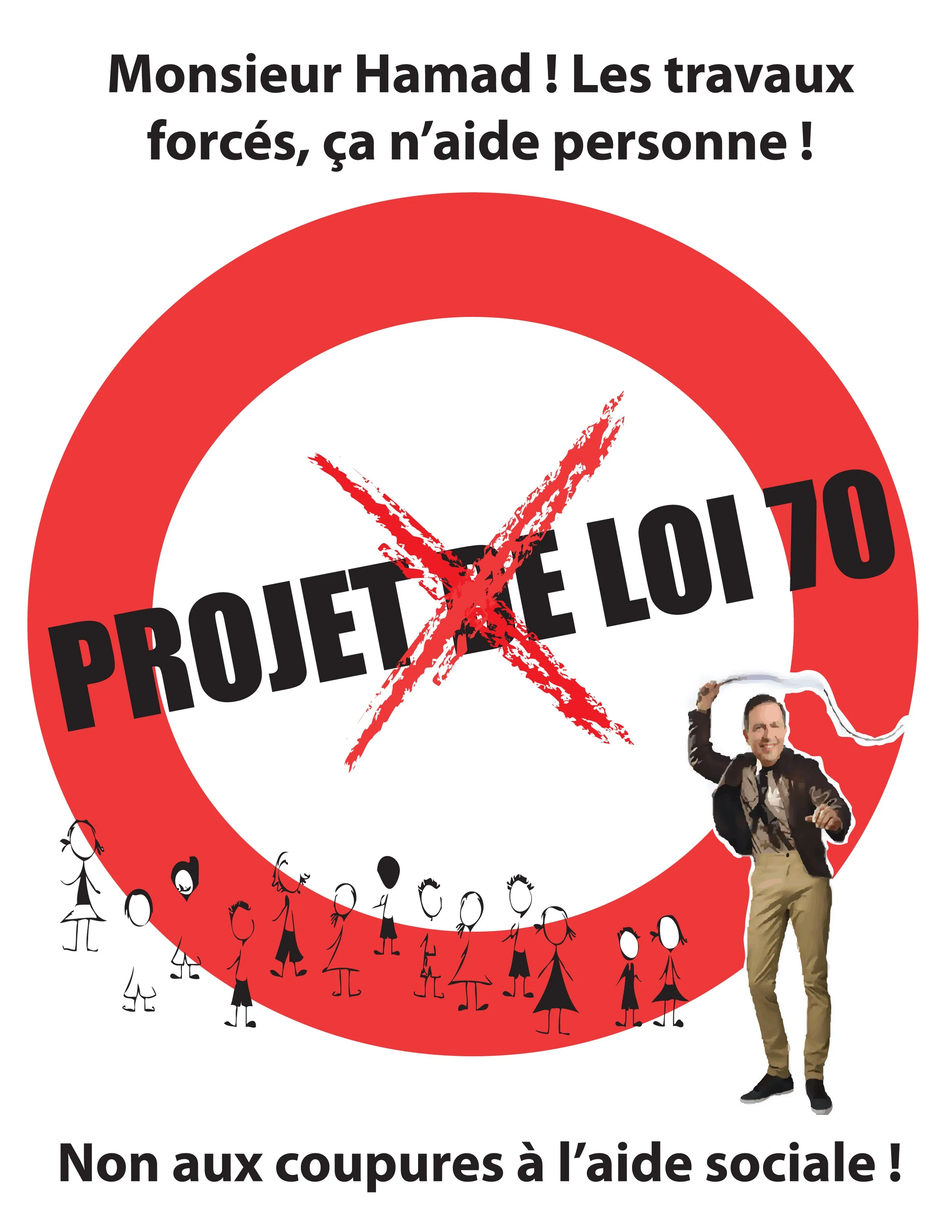 Le 27 janvier, affichez-vous contre le projet de loi 70 !
