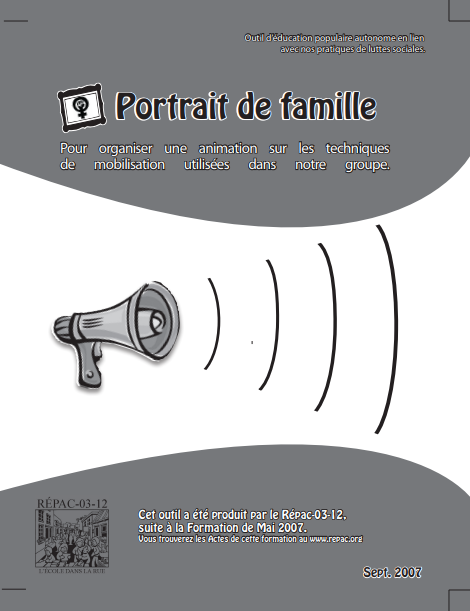 Portrait de famille : outil d’animation sur la mobilisation