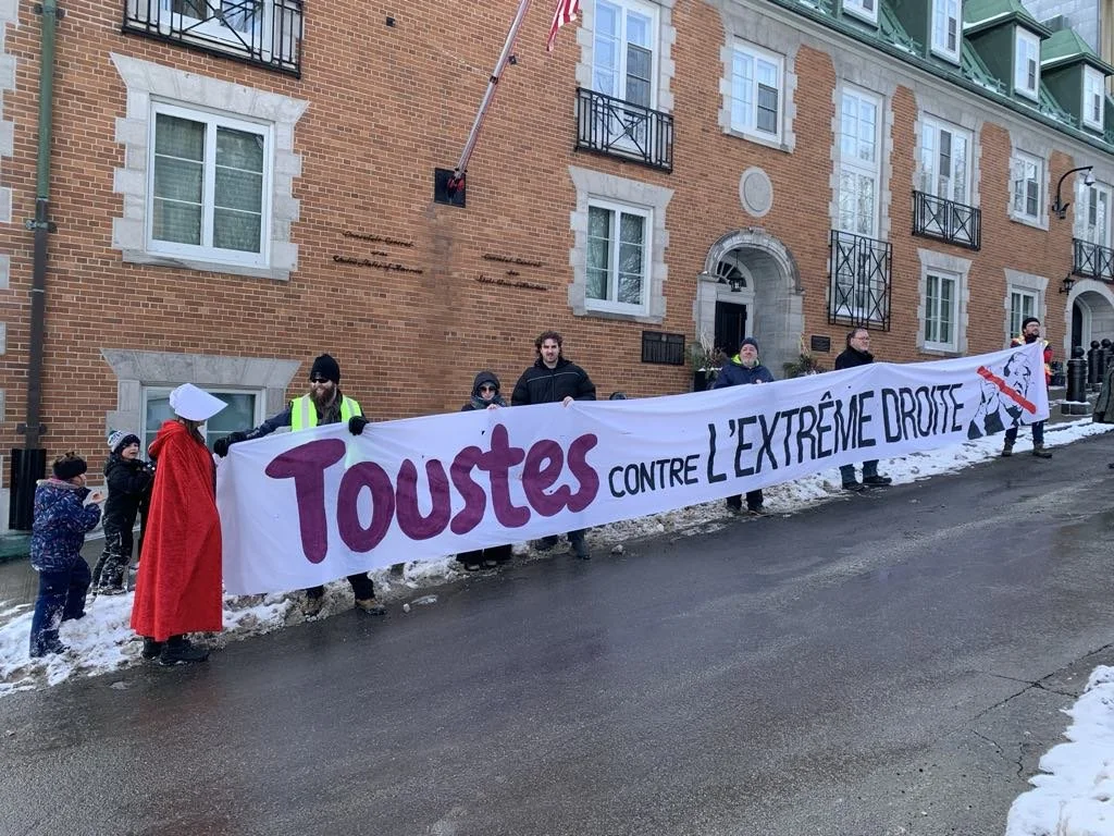Rassemblement de solidarité&nbsp;contre les politiques de Trump