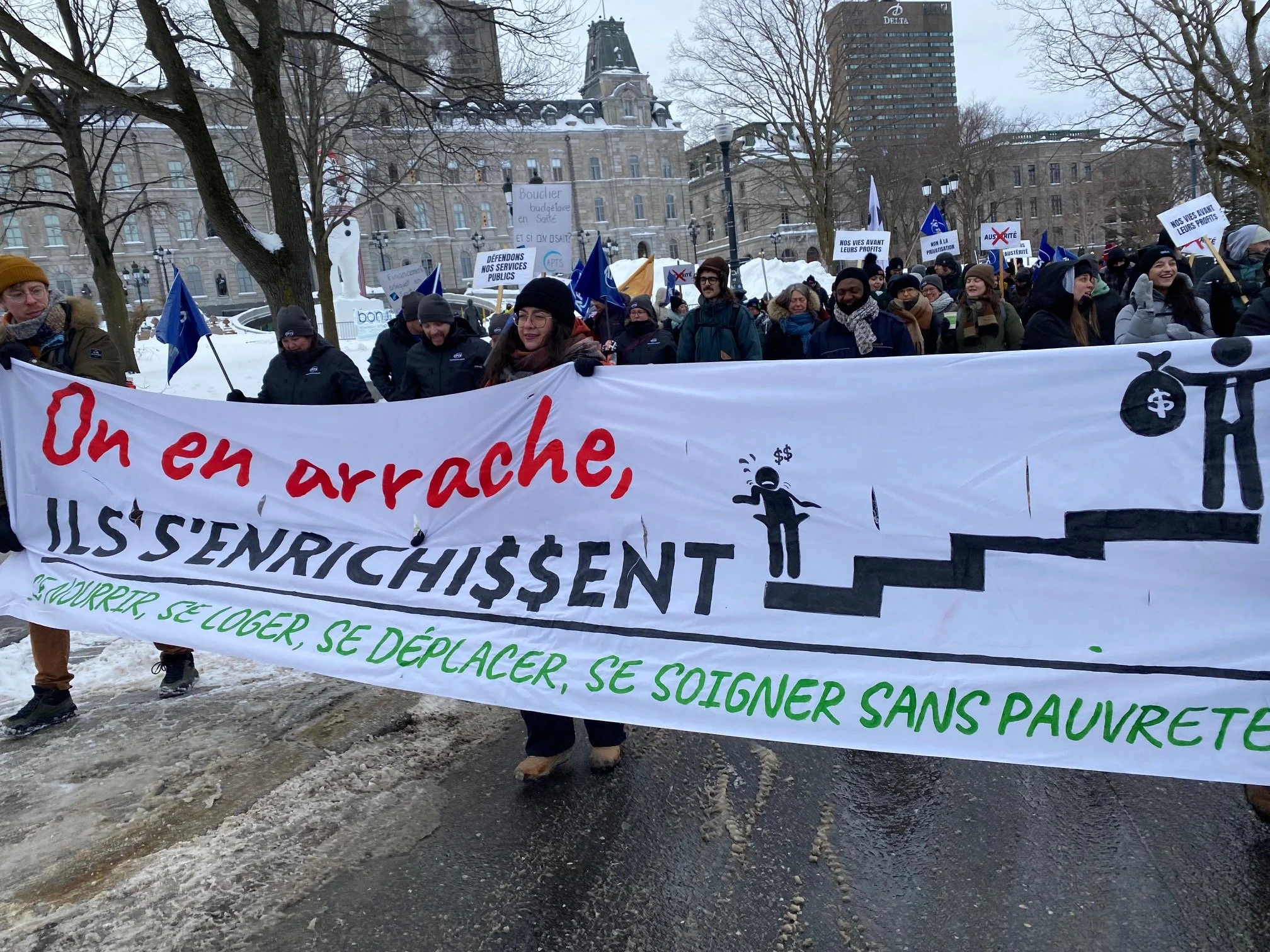 Manifestation contre le retour à l’austérité