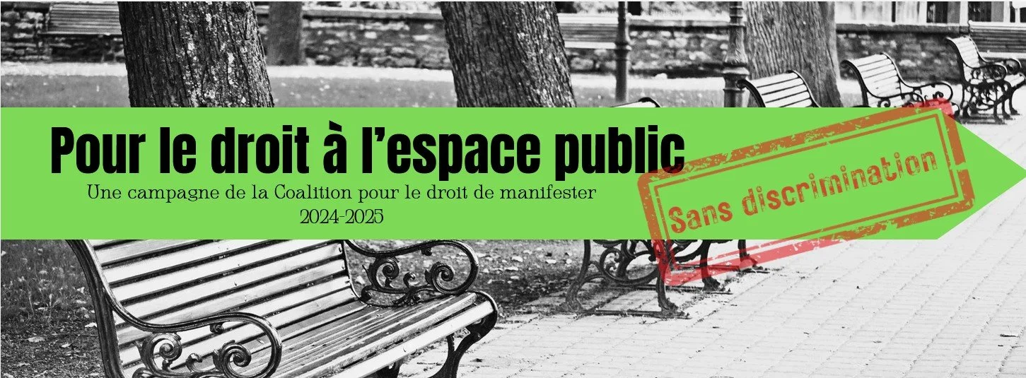 Lancement de la Campagne pour le droit à l’espace public, sans discrimination et appel à interdire le port du Thin blue line par le SPVQ