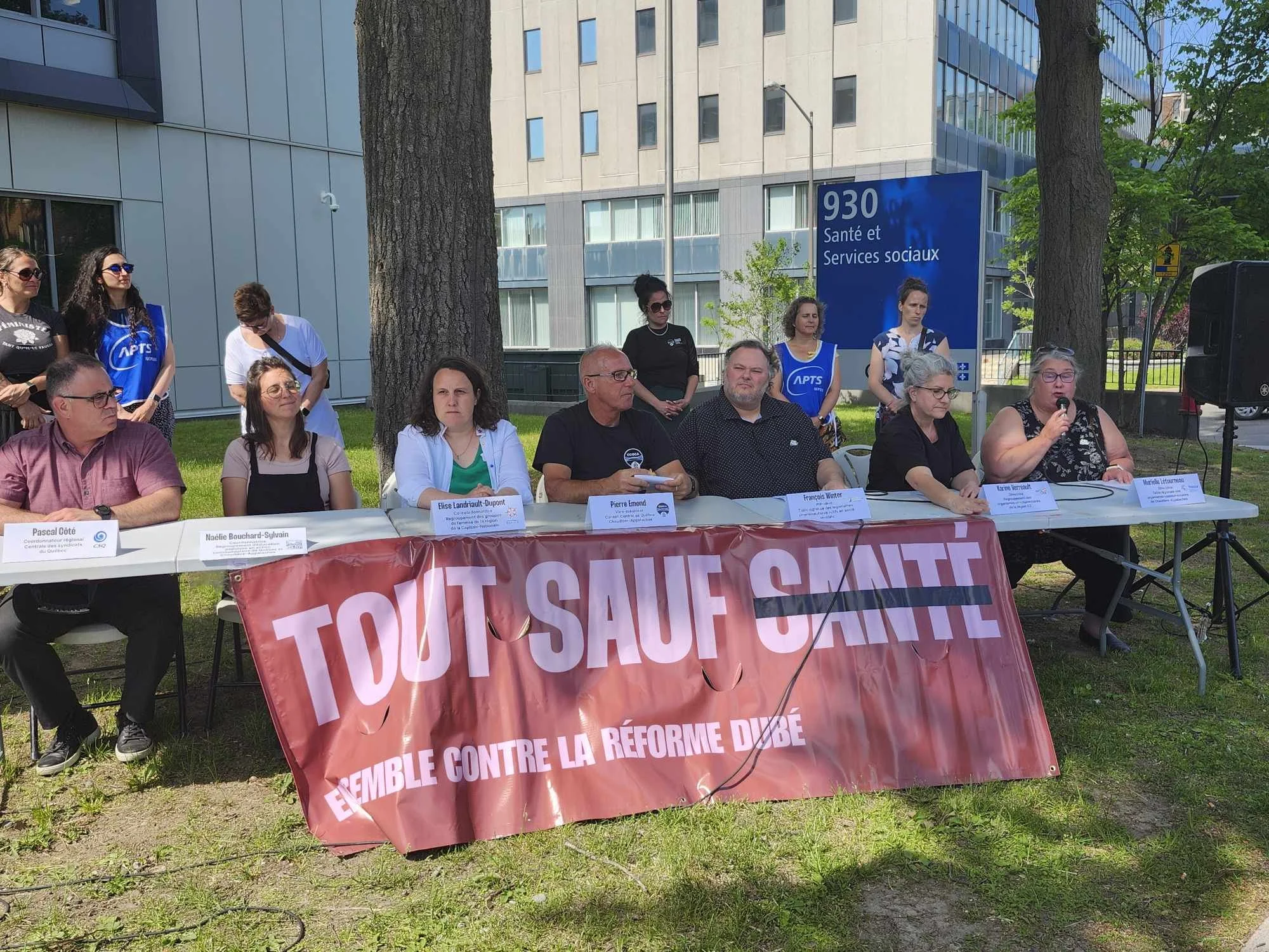 Semaine d’actions régionales de la Coalition solidarité santé. Le privé, c’est tout sauf santé!