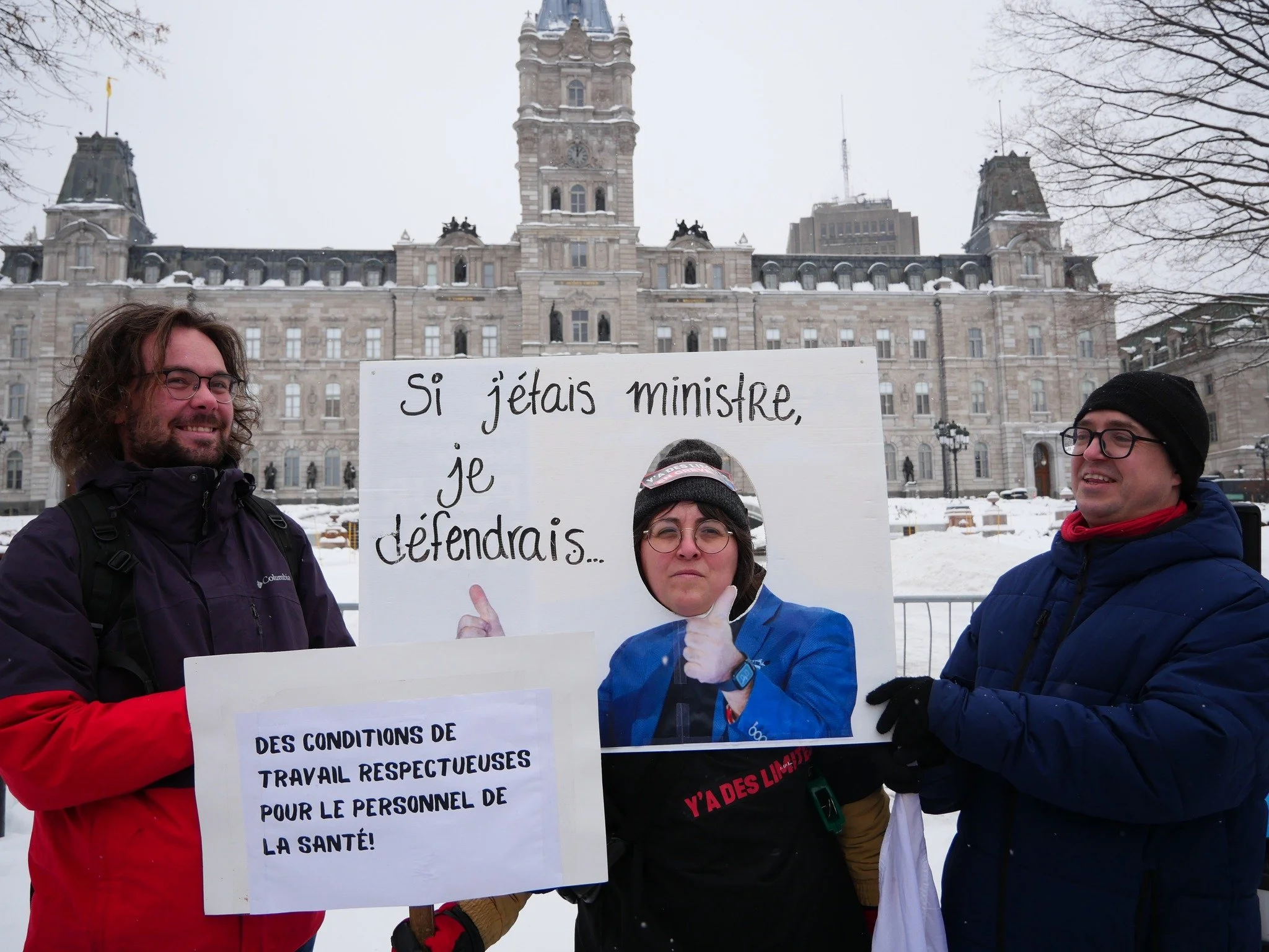Une importante mobilisation contre le projet de loi 15 devant l’Assemblée nationale