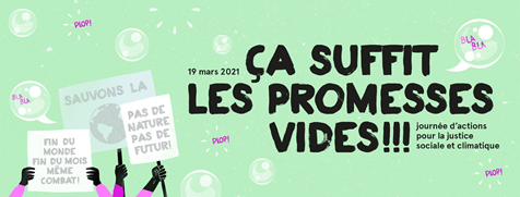 Ça suffit les promesses vides!