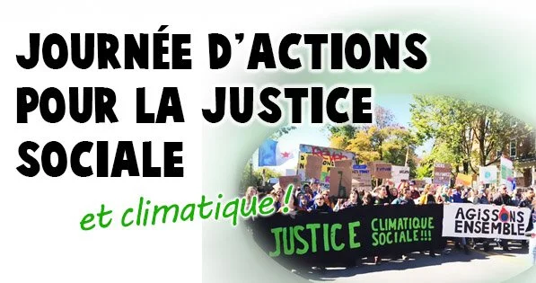Journée mondiale pour la justice sociale et climatique La Ville de Québec a un rôle à jouer