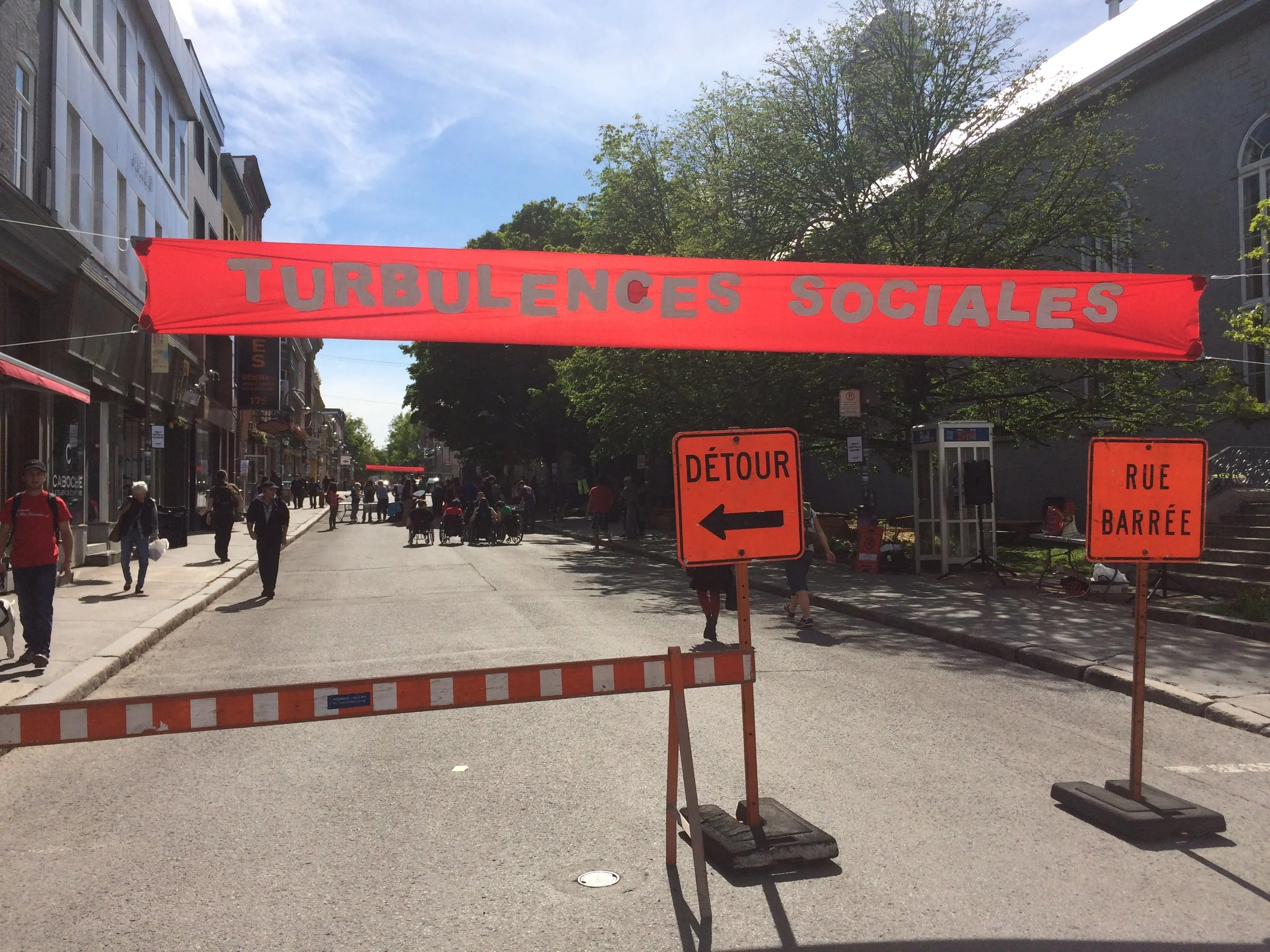 Communiqué: Turbulences sociales ! Des groupes populaires occupent la rue Saint-Joseph !