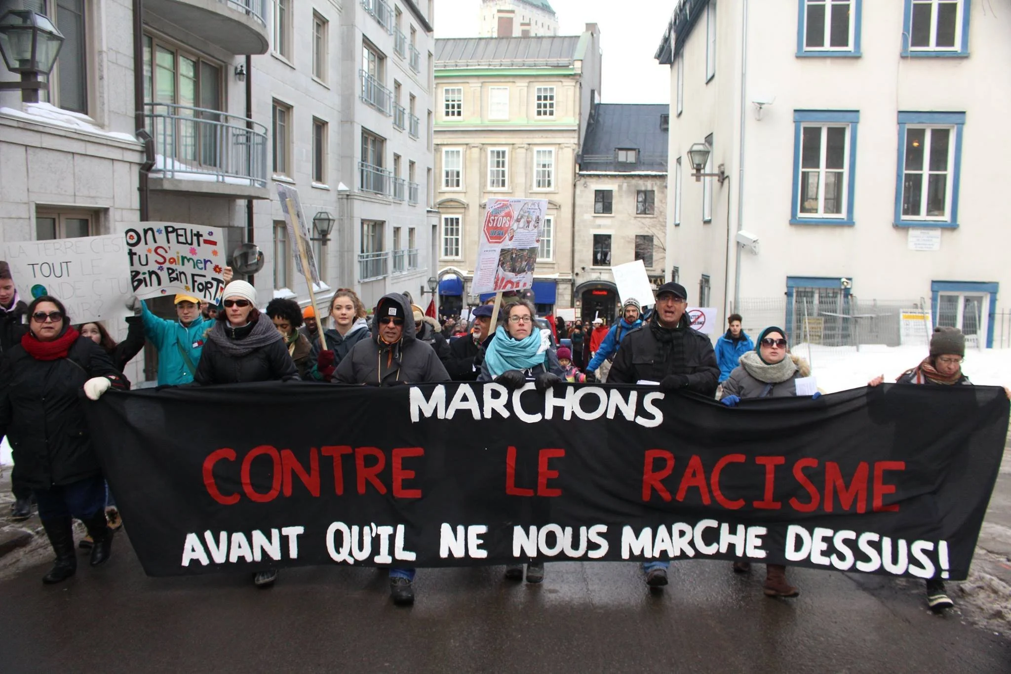 Manifestation familiale contre le racisme, l’intolérance et la haine