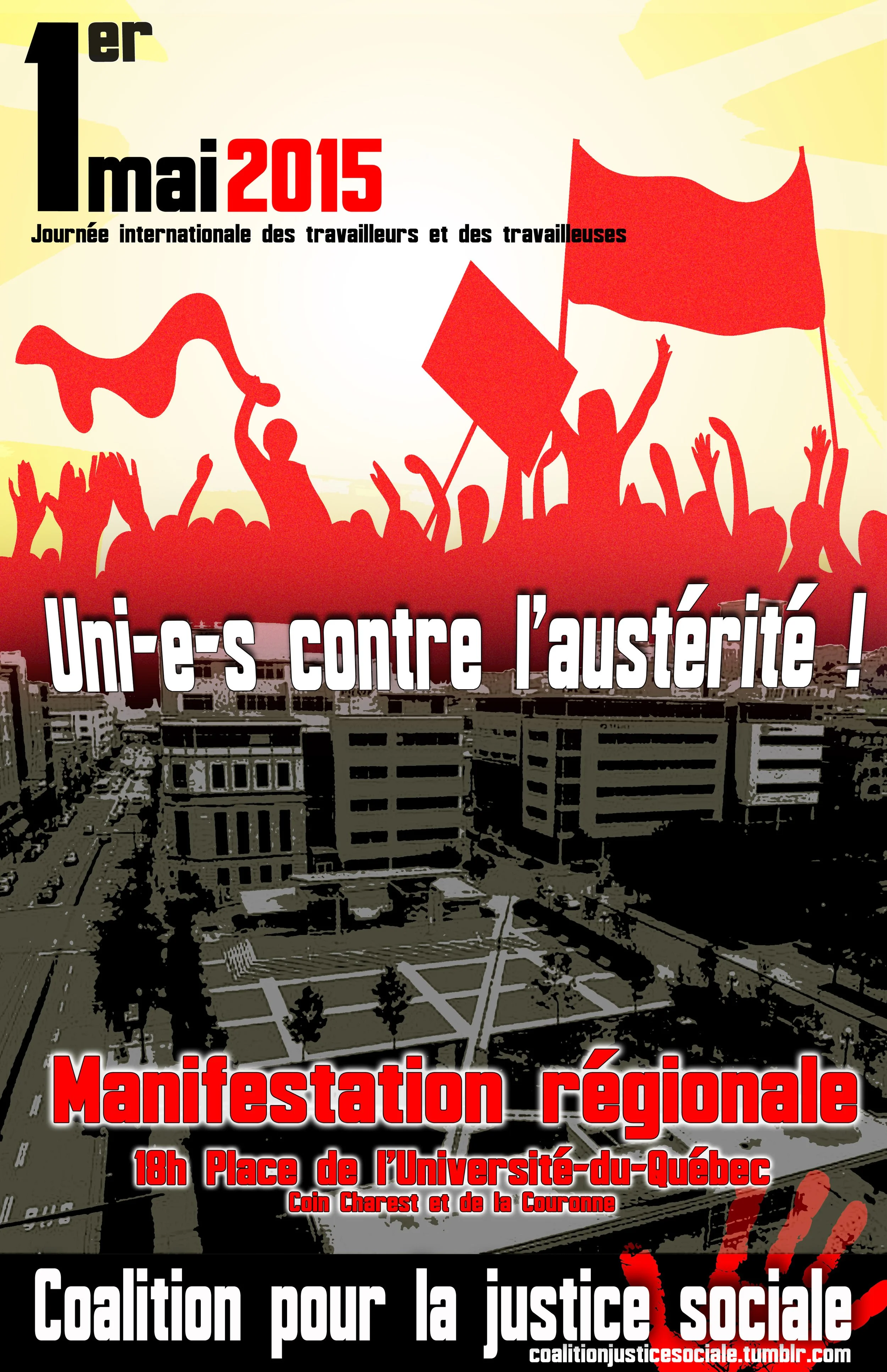 Journée internationale des travailleurs et des travailleuses:&nbsp;La Coalition pour la justice sociale est « Unie contre l’austérité! »