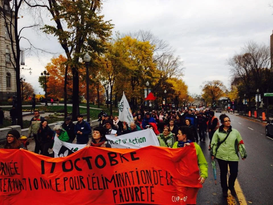 Manifestation pour la survie de nos services publics: Journée internationale pour l’élimination de la pauvreté