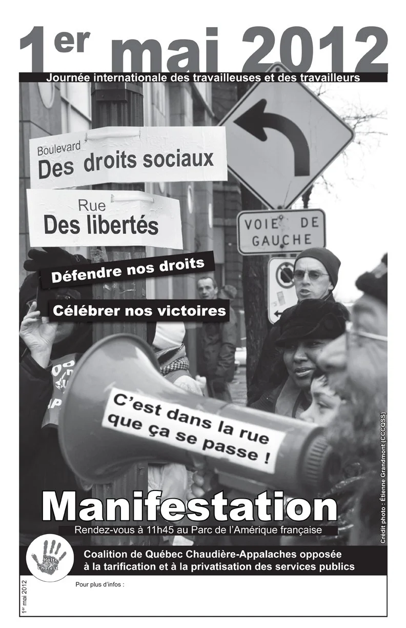 Journée internationale des travailleuses et des travailleurs:&nbsp;Le 1er mai, c’est dans la rue que ça se passe !