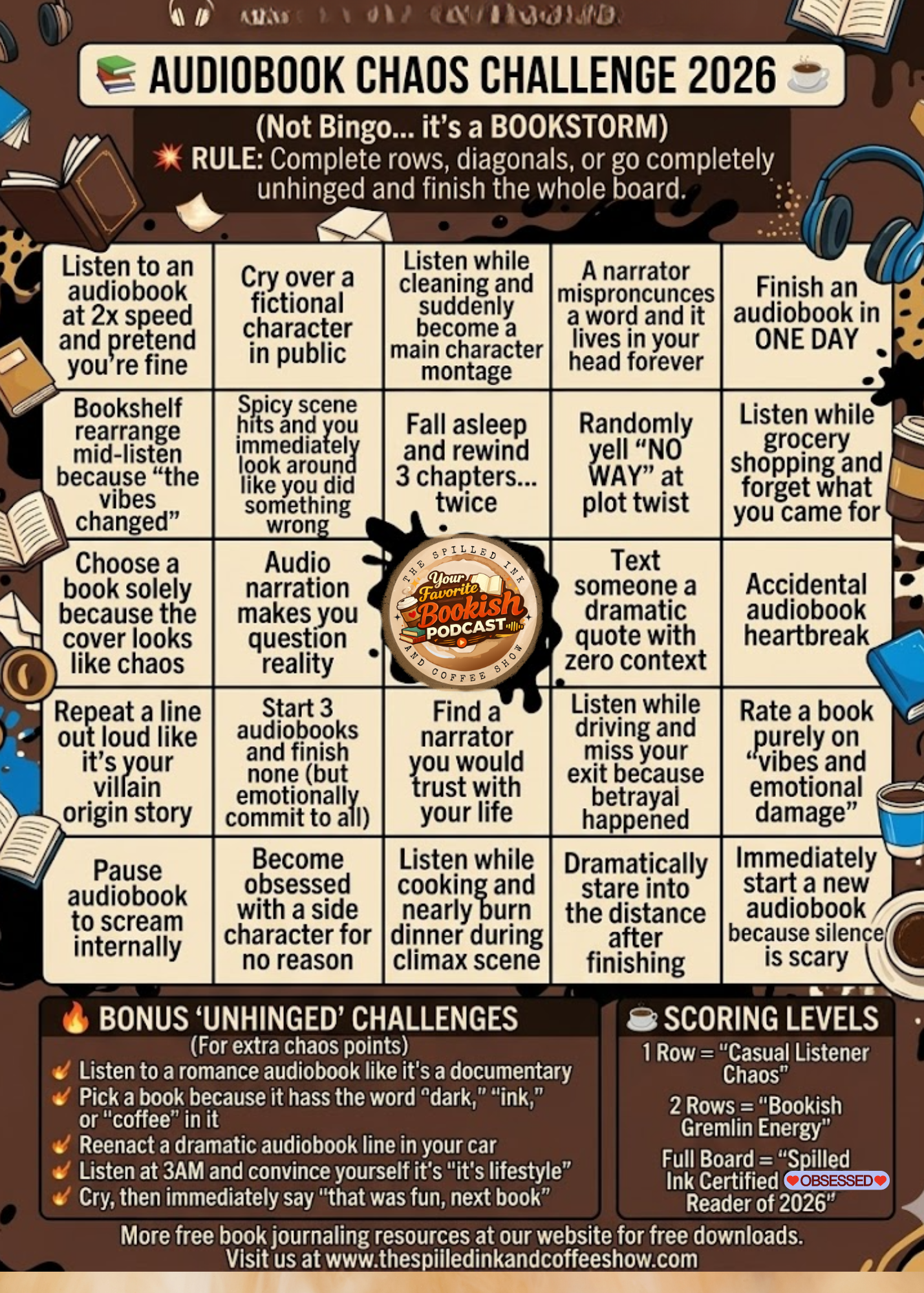 Audiobook Bingo Challenge