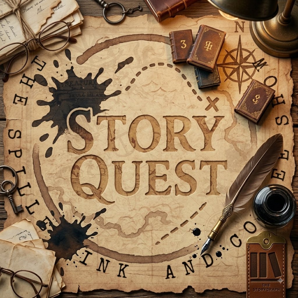🗺️✨ StoryQuest 2026: Reading Adventure Challenge with The Spilled Ink and Coffee Show!🎙️☕