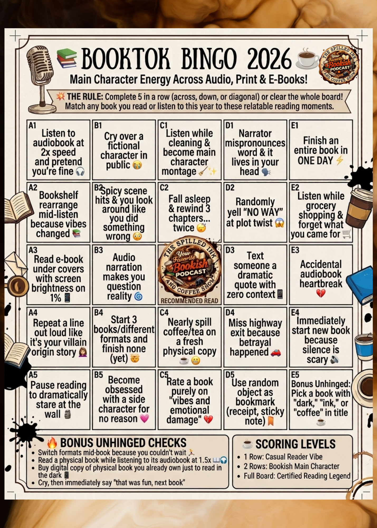 BOOKTOK BINGO 2026