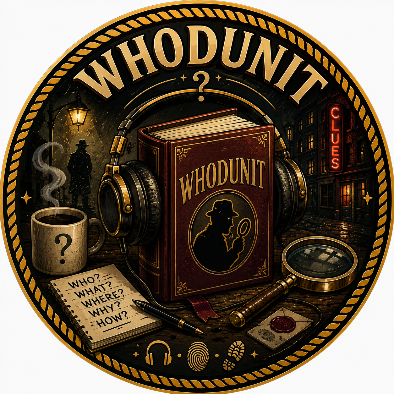 🔍 The Whodunit Mystery Challenge Coin