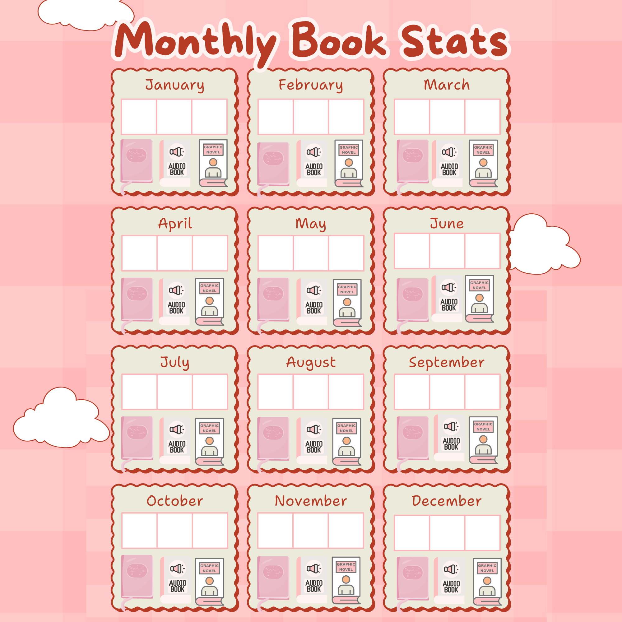 Monthly Reading Stats