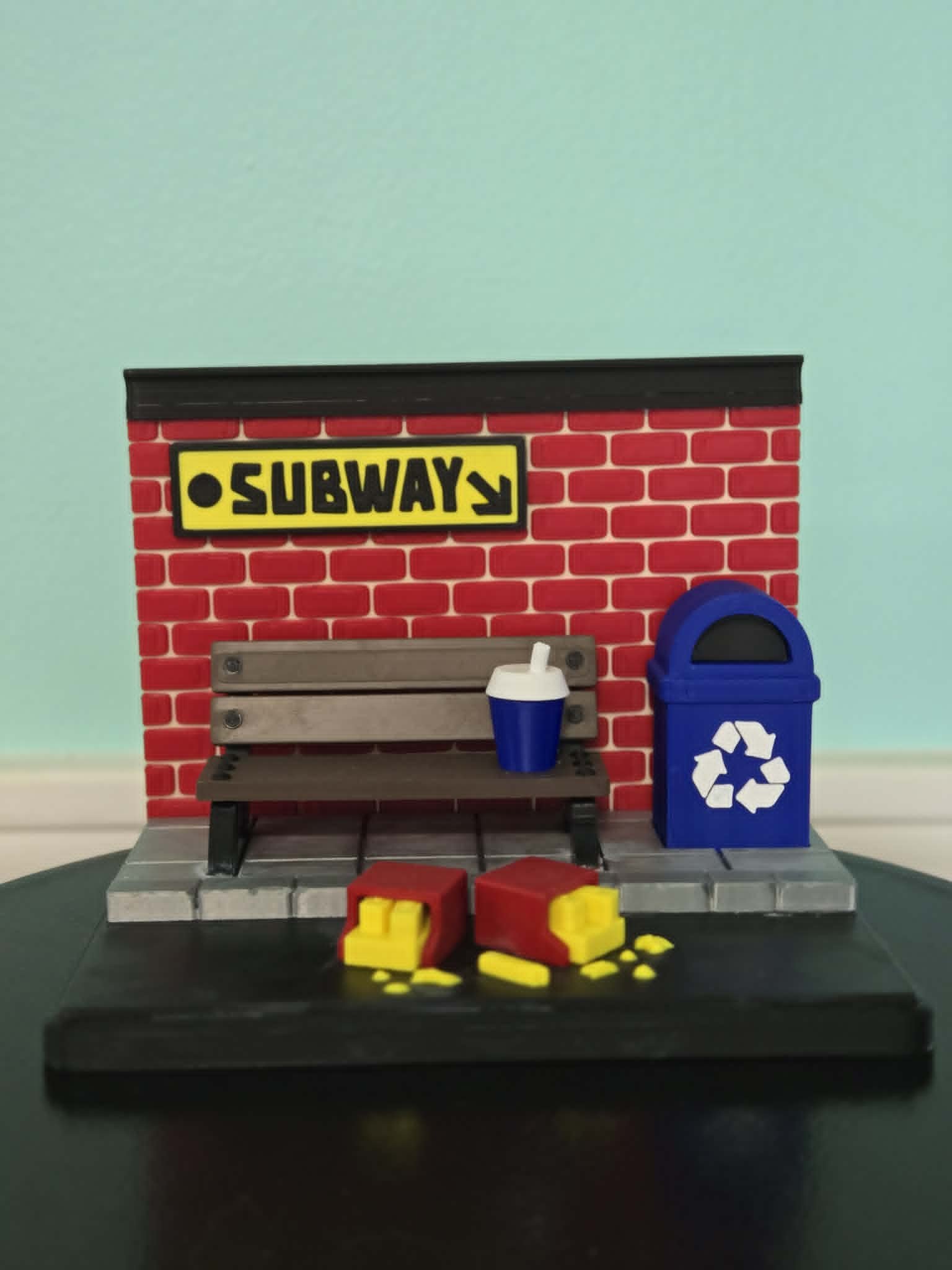 Subway Station Miniature Playset