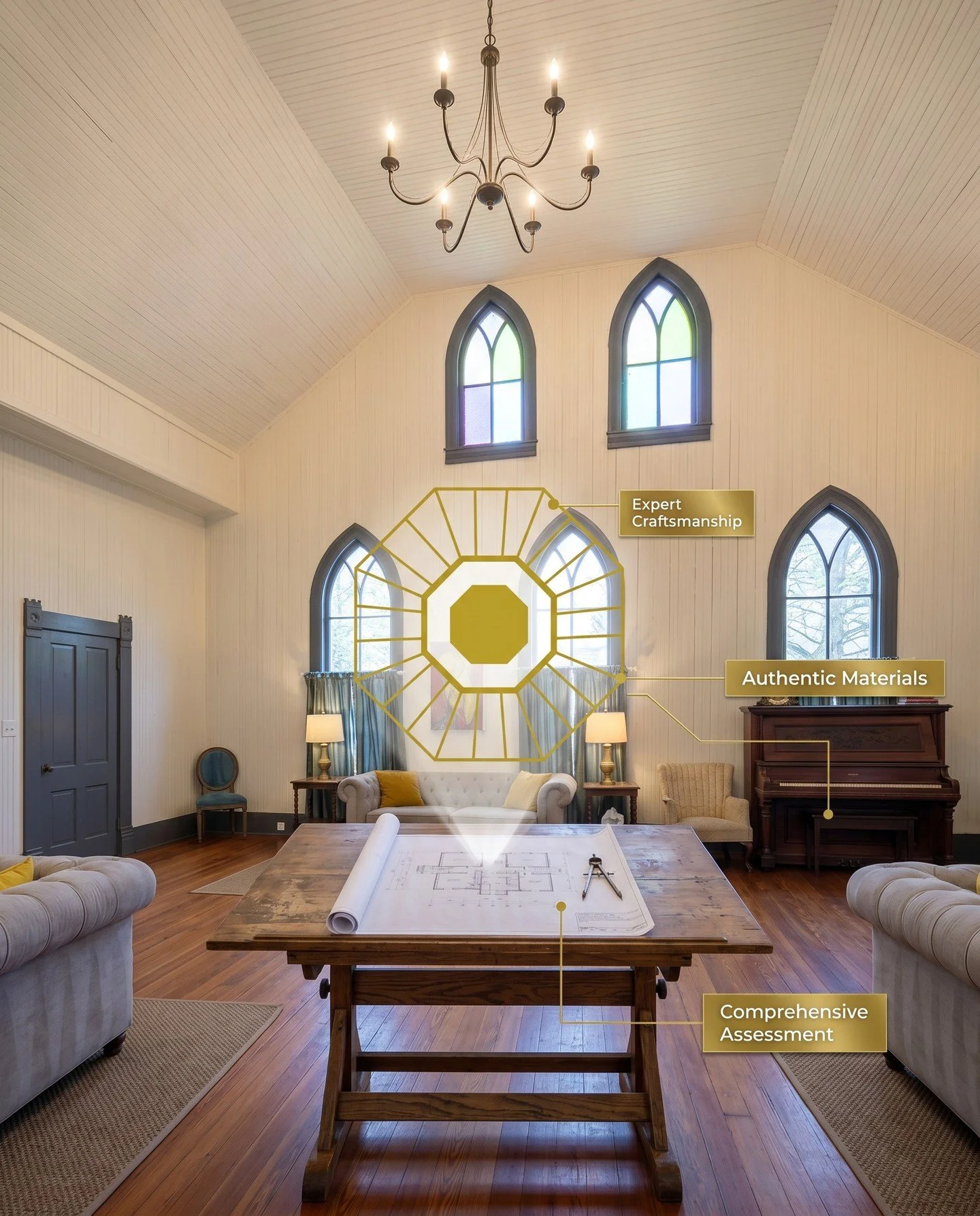 Preserving the essence of historic buildings is both an art and a responsibility. 🌟 Our Historic Restoration Services focus on intricately restoring architectural features while honoring the original craftsmanship. 

From residential homes to promin