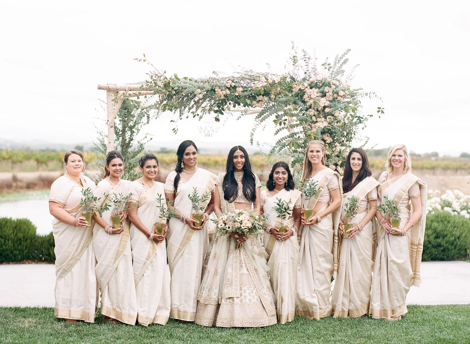 A Sonoma California Plant-Filled Indian Wedding