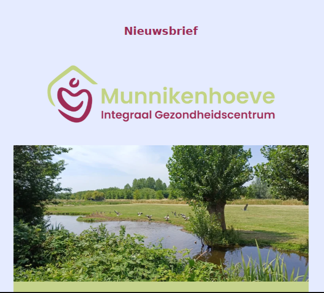 Onze eerste nieuwsbrief
