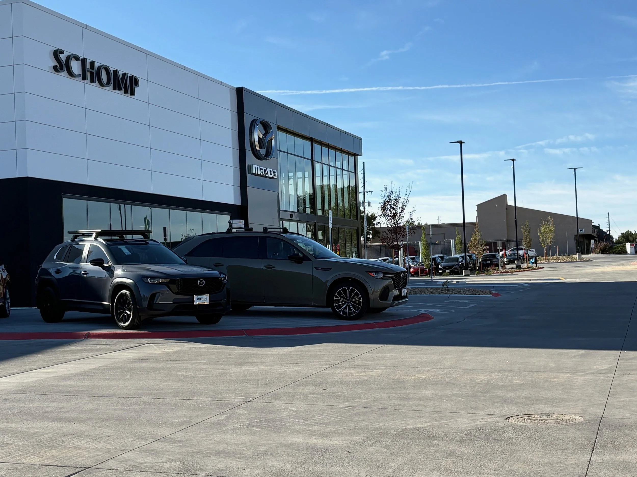 Schomp Mazda (90 Havana St, Aurora CO 80010) 
General Contractor - Crossland Construction Company 
Concrete Contractor - Delta Concrete Services
Scope - Building and Site Concrete