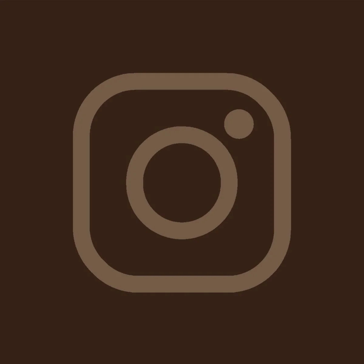 Instagram logo in brown tones.