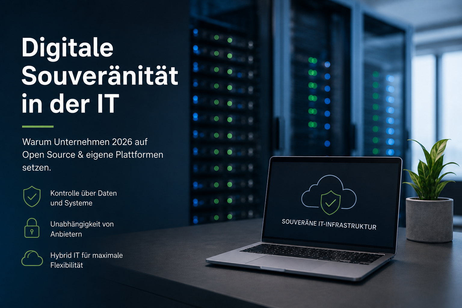 Digitale Souveränität IT 2026: Warum Open Source &amp; Hybrid Cloud entscheidend sind