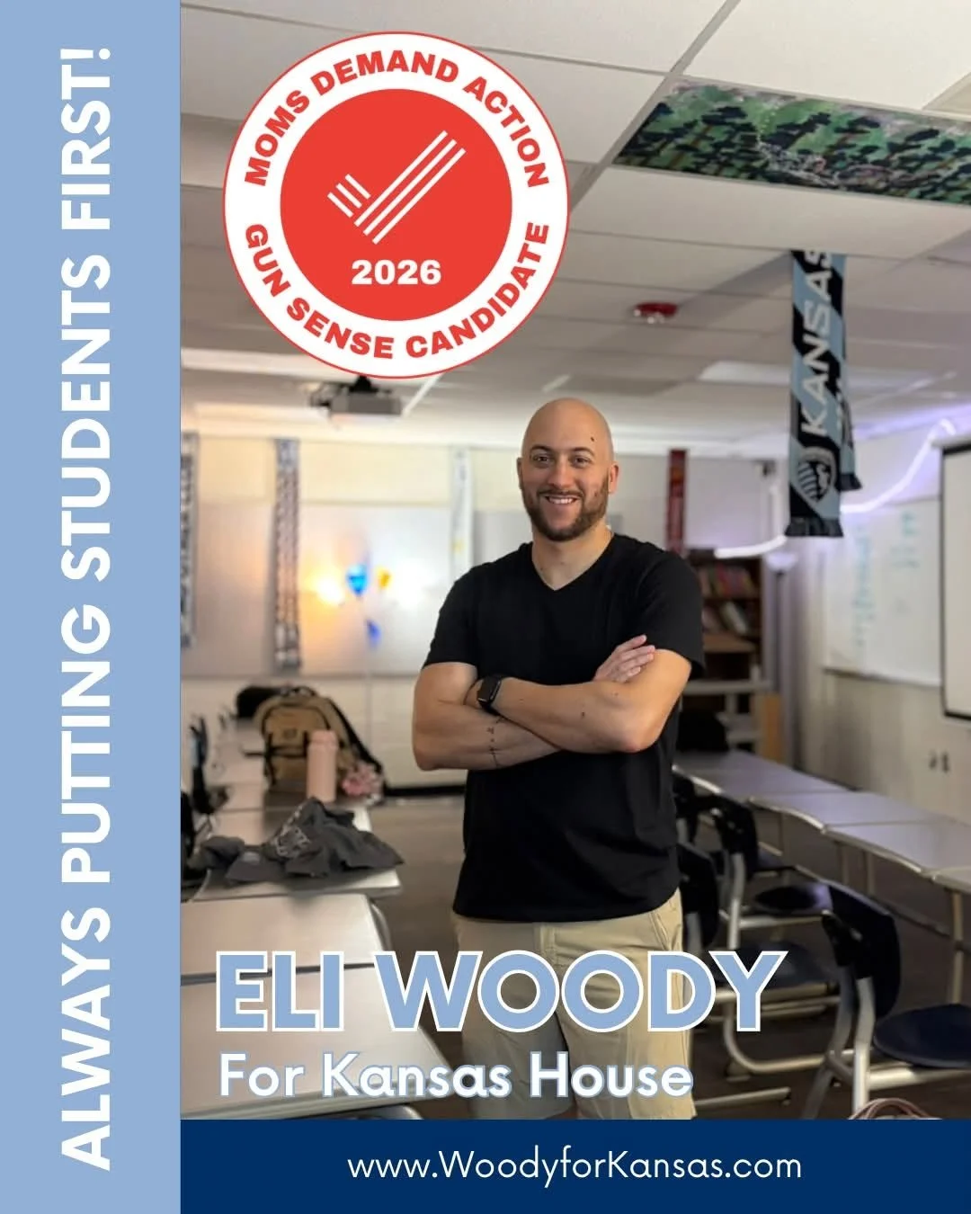 Eli has been named the Moms Demand Action Gun Sense Candidate 2026