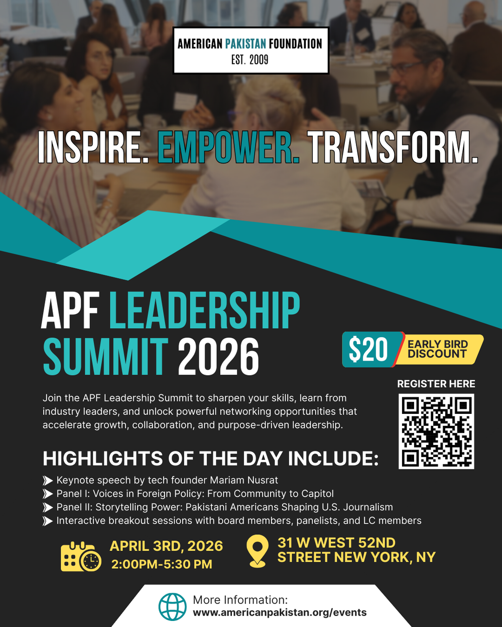 APF LEADERSHIP SUMMIT NYC 2026 — American Pakistan Foundation