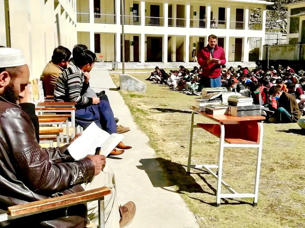 Zubair Torwali With Colleagues in Pakistan