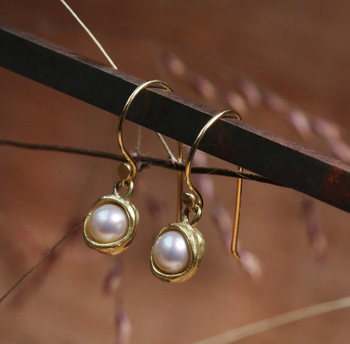 18k gold water droplet nests