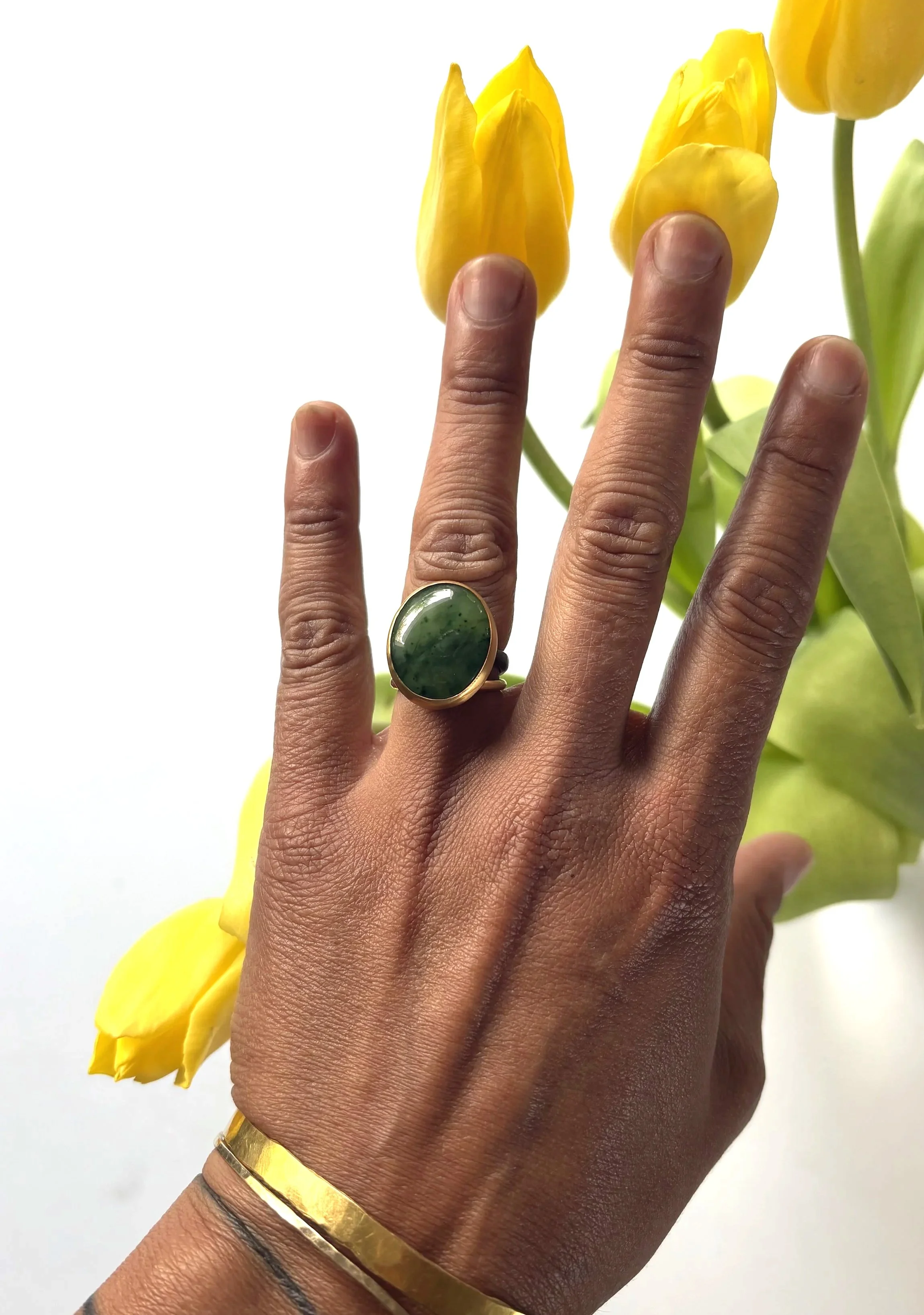 Vesuvianite ring