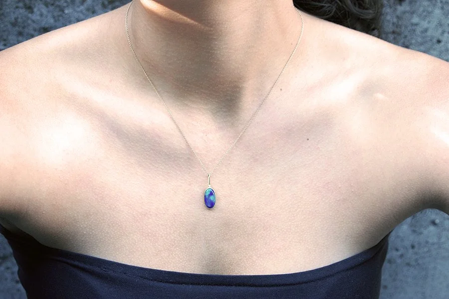 Blue (lapis sky pendant)