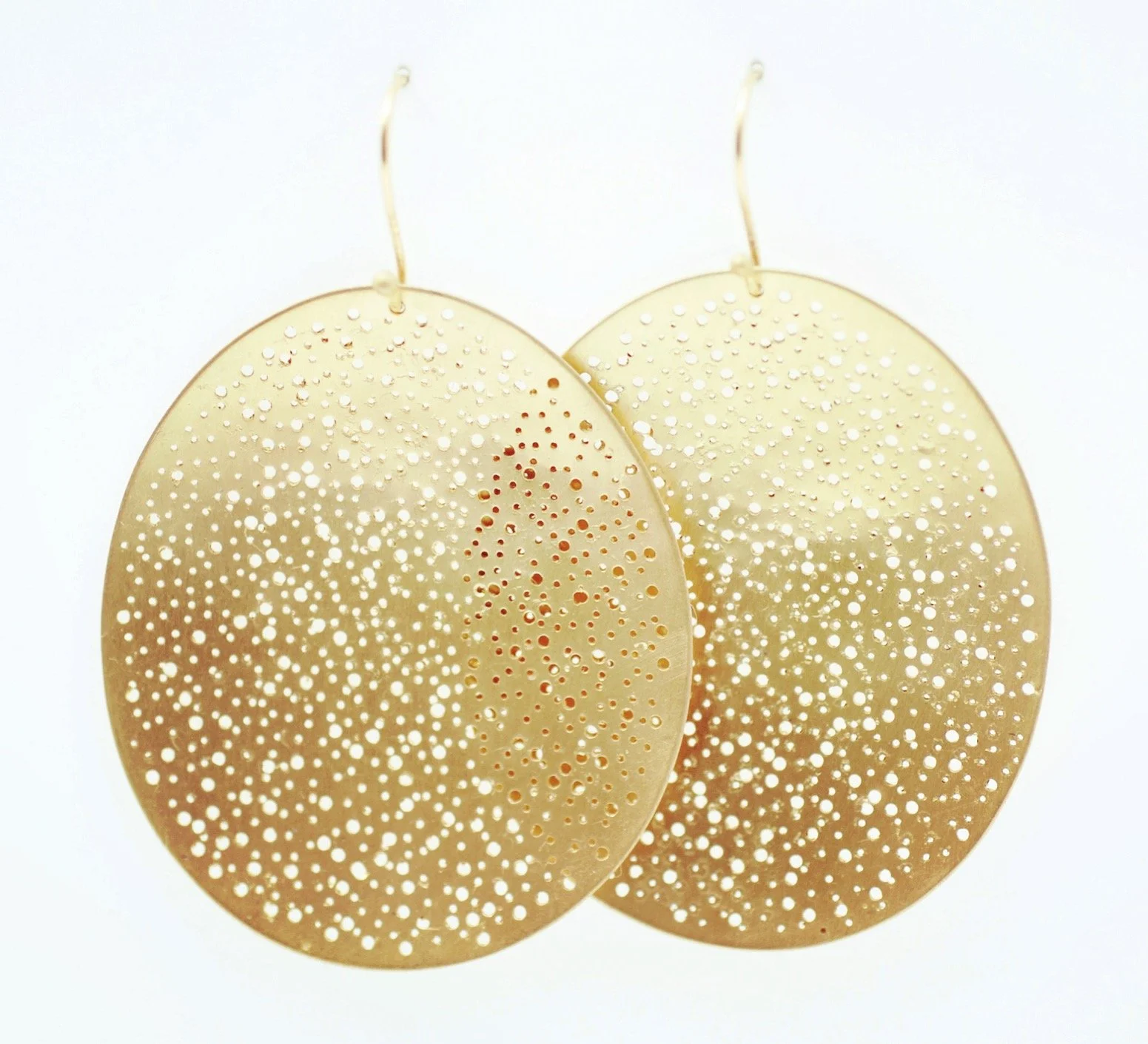Perforated Earrings (from a coin), 2009