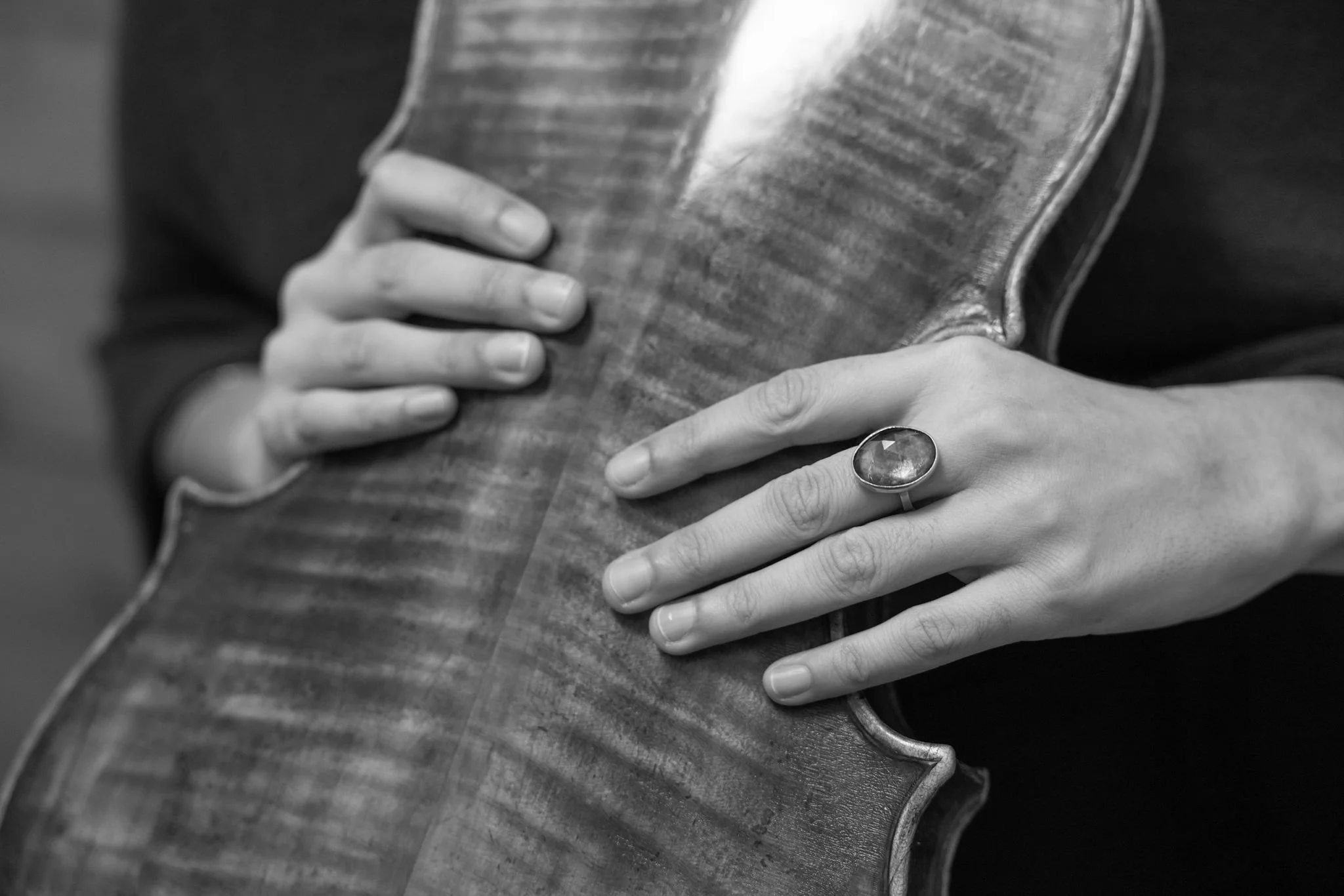 Meena with viola and ring