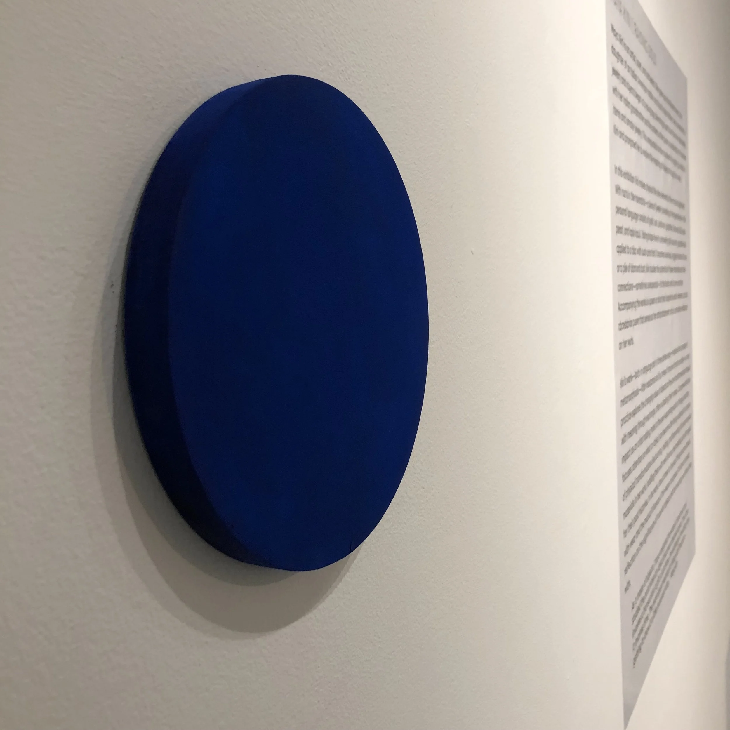 Blue (ultramarine blue pigment on panel)