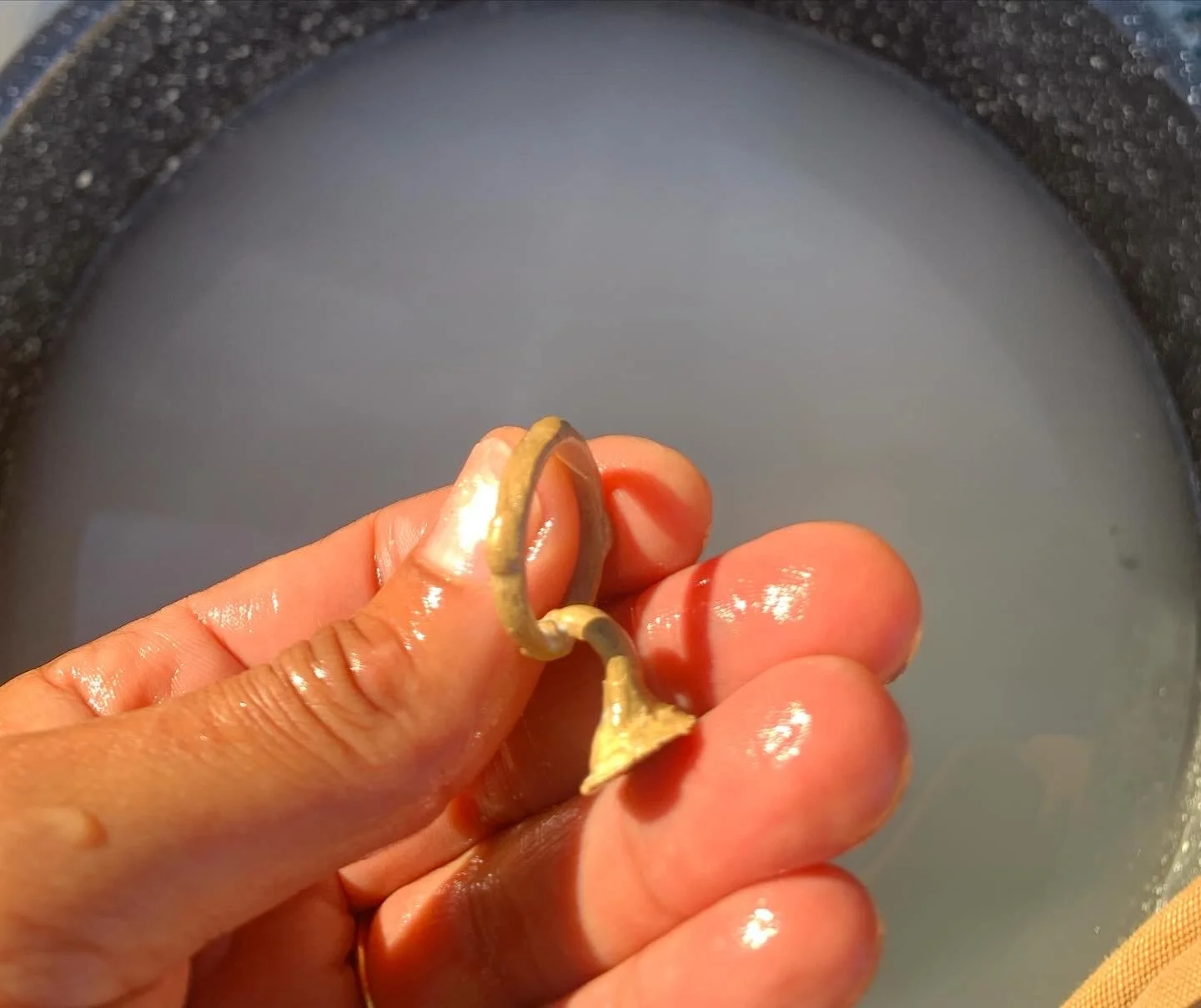 Freshly cast ring