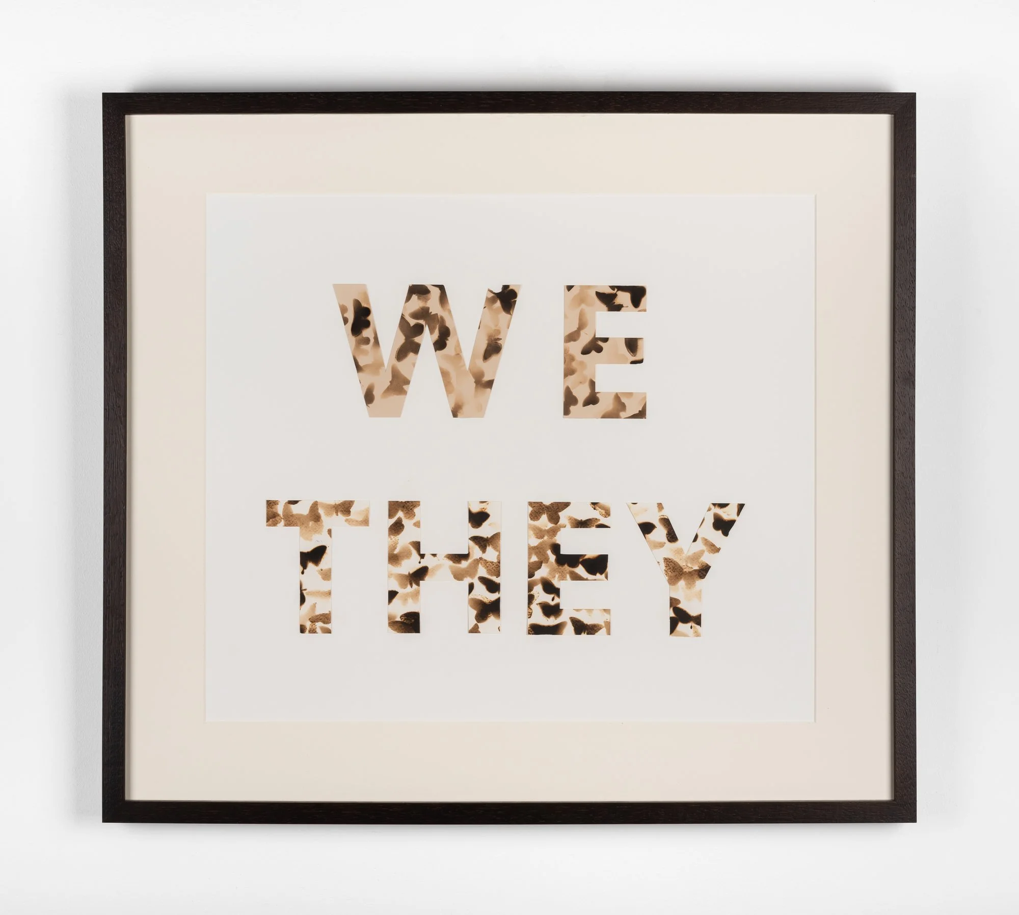 We/They, burned printmaking paper,2018