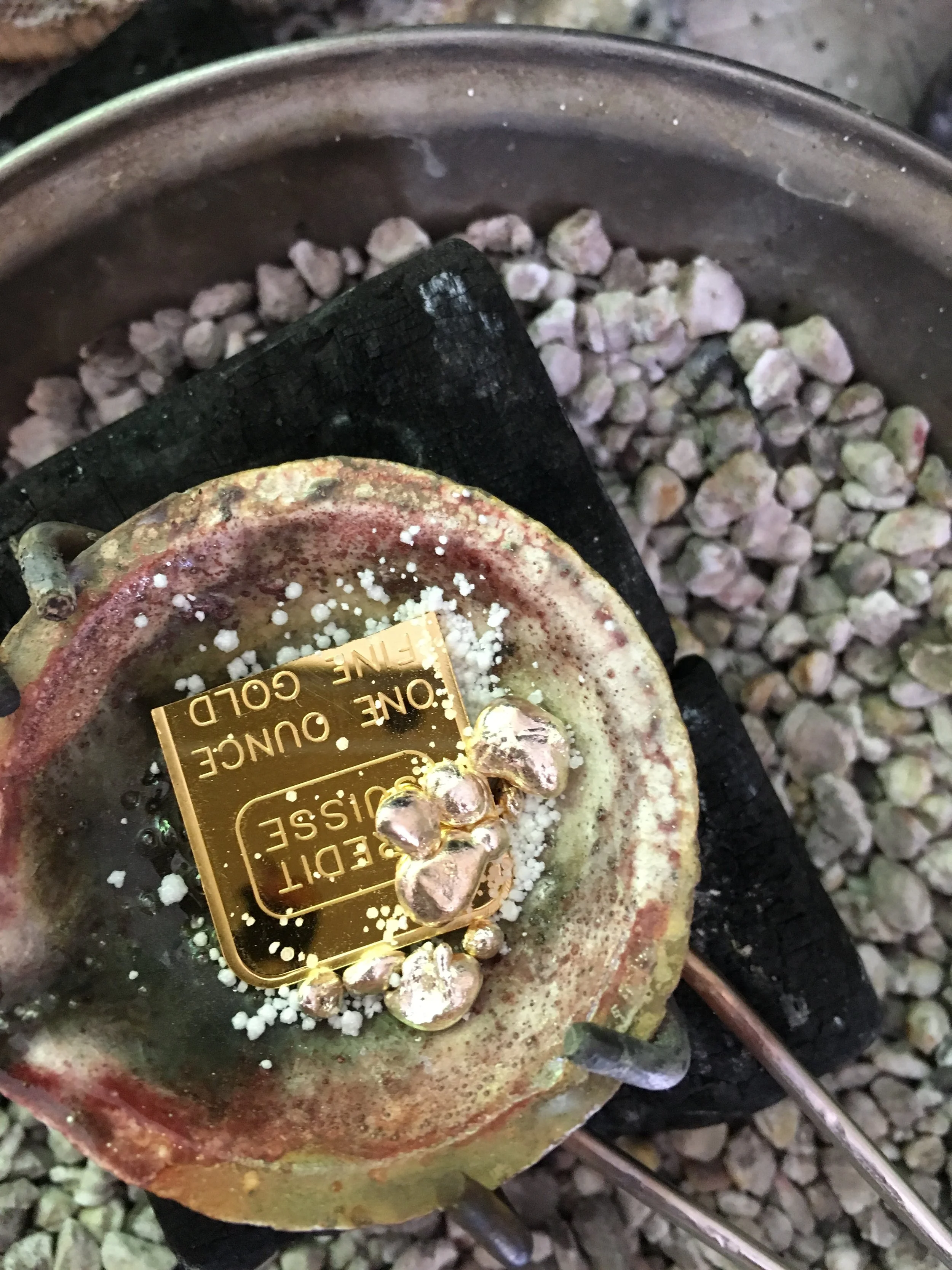Alloying gold bar